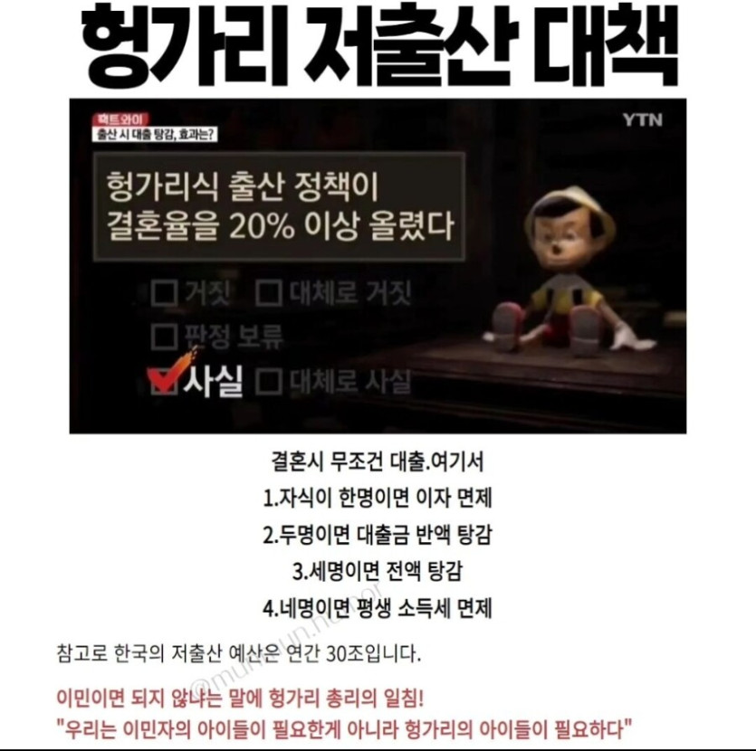 헝가리 저출산 대책